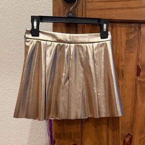 Crewcuts, Girls' pleated pull-on skirt in metallic, Size 6